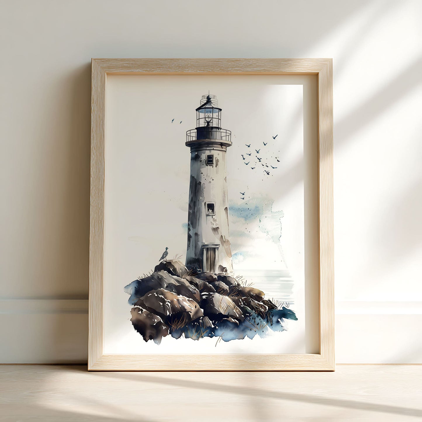 Lot de 6 affiches murales vintage sur le thème de la côte pour chambre d'enfant