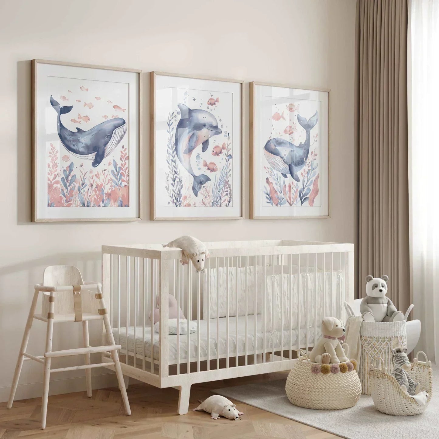 Nautical Nibbles Nursery Wall Art Print