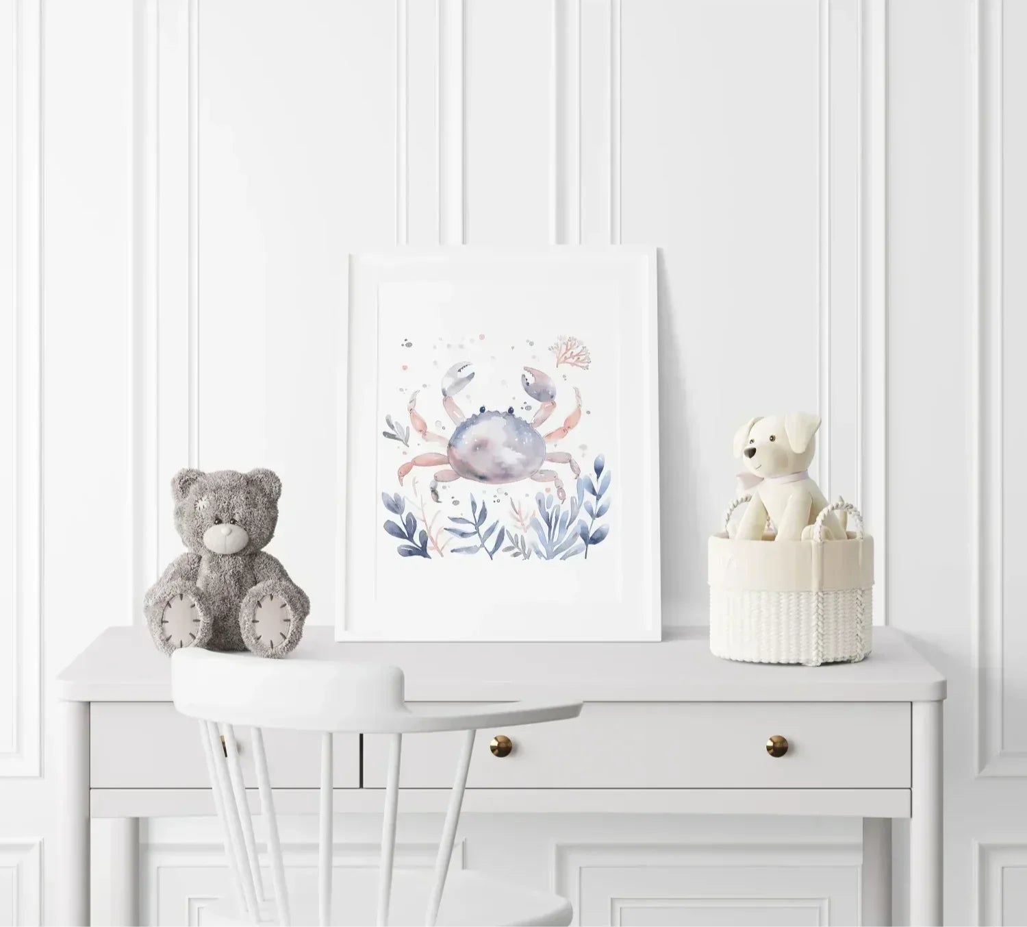 Blue Crab Nursery Wall Art - Print