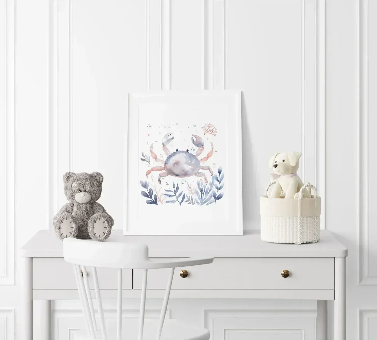 Blue Crab Nursery Wall Art - Print