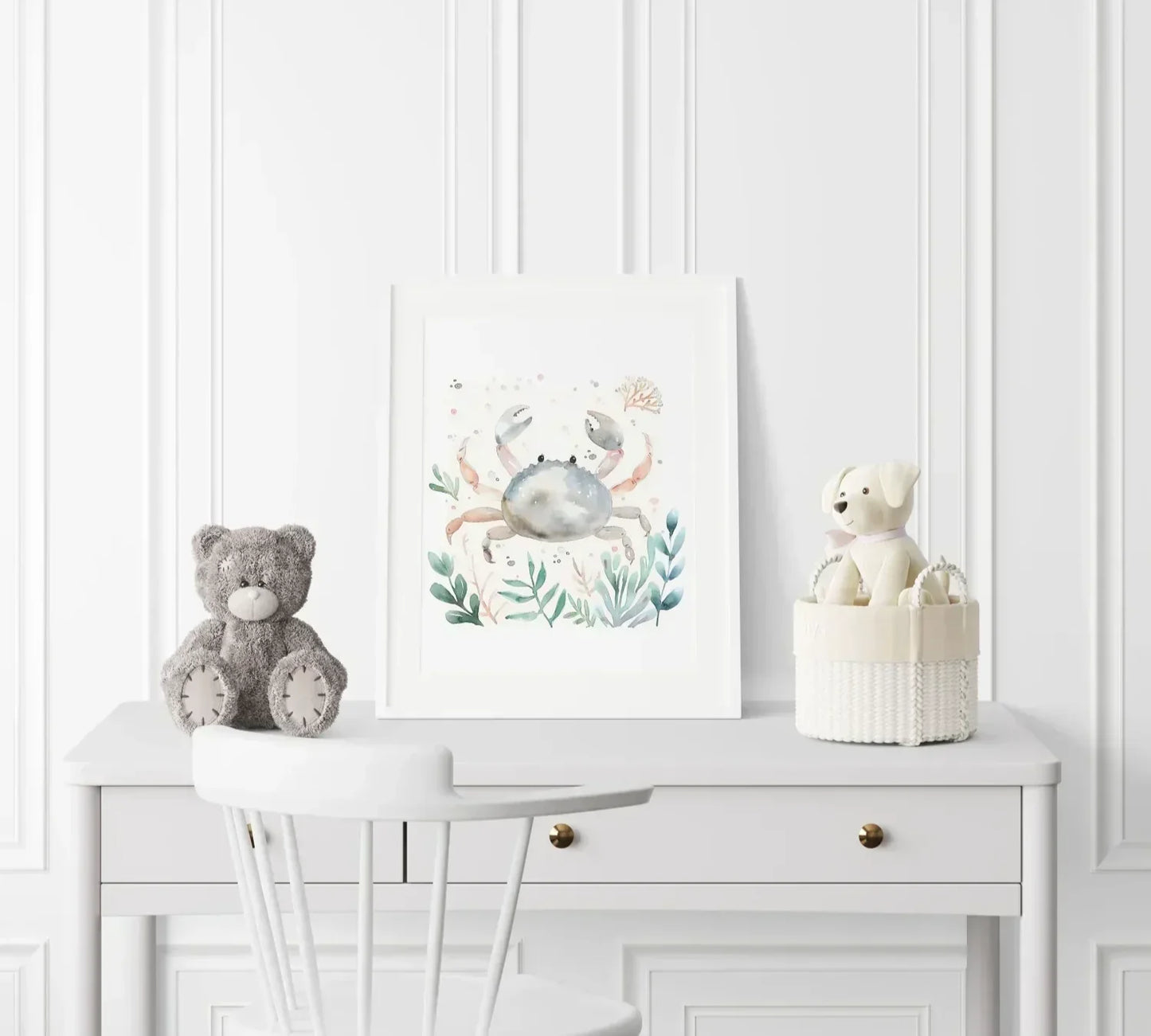 Crab Nursery Wall Art Print - Print