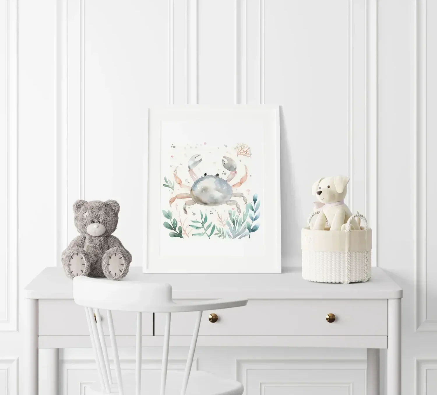 Crab Nursery Wall Art Print - Print