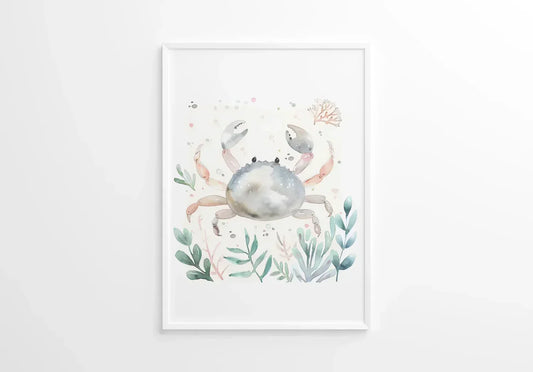 Crab Nursery Wall Art - Print