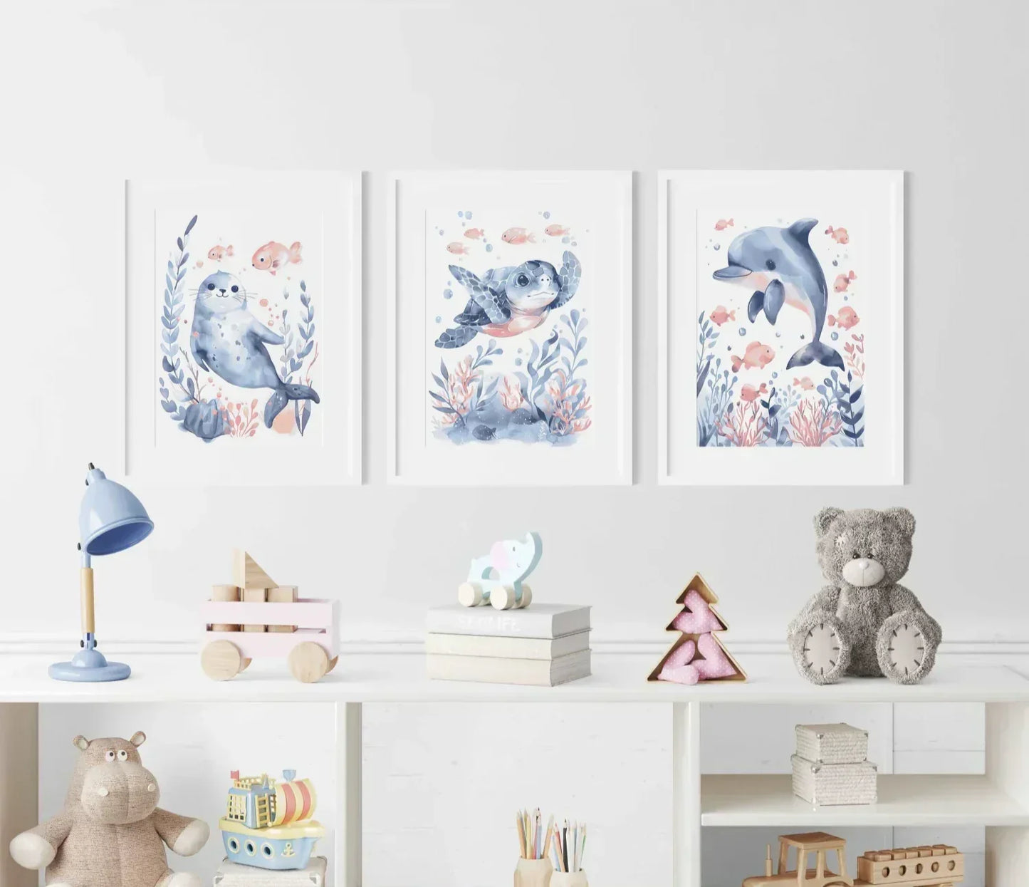 Dolphin Nursery Wall Art
