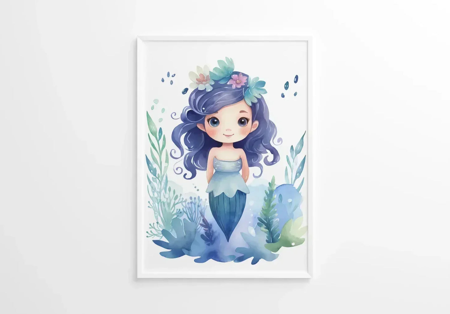 Magical Mermaid Nursery Wall Art - Print