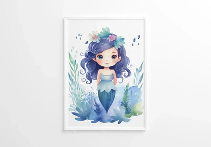 Magical Mermaid Nursery Wall Art - Print