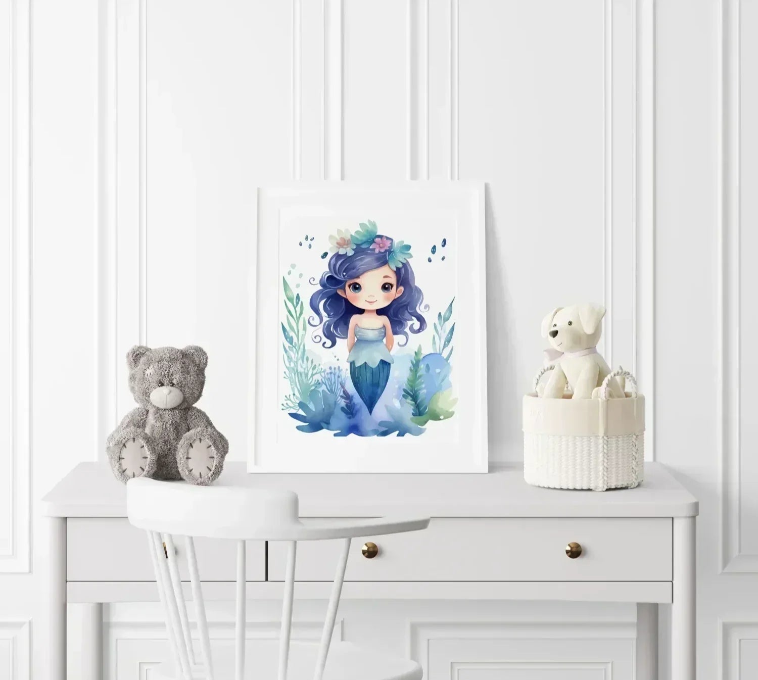 Magical Mermaid Nursery Wall Art - Print