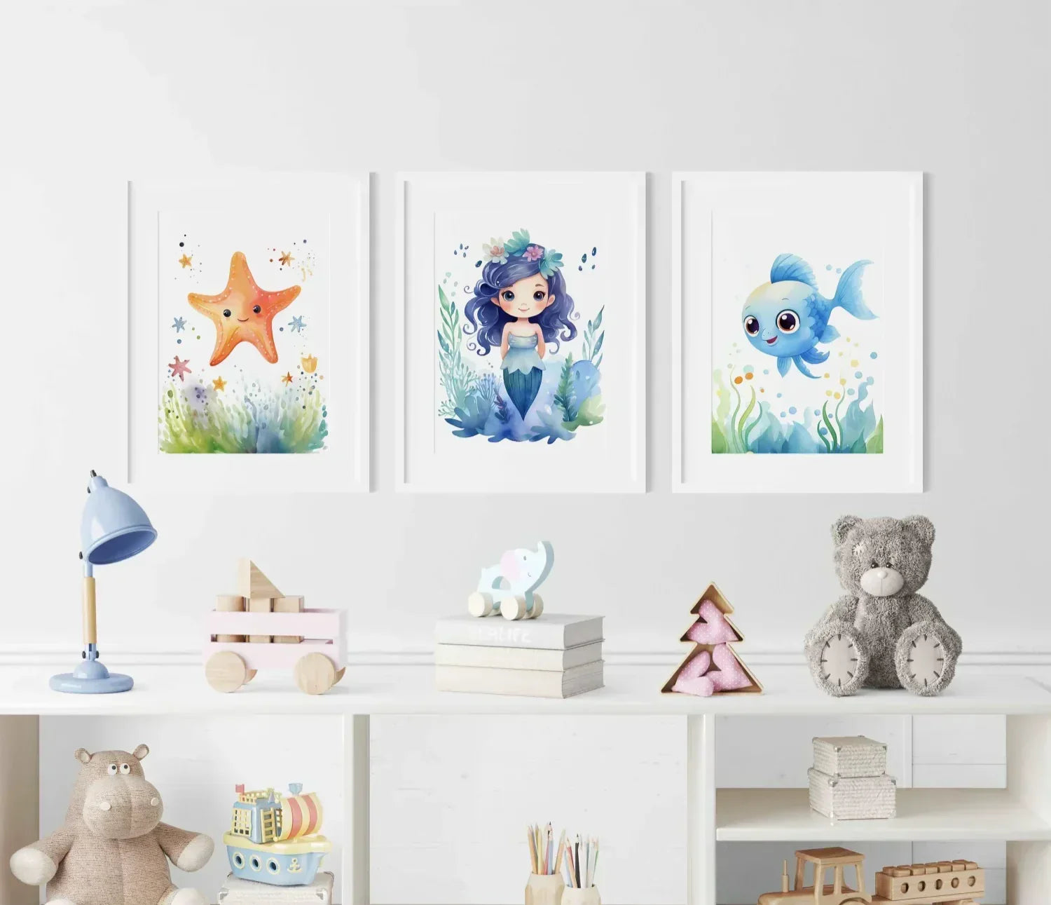 Magical Mermaid Nursery Wall Art