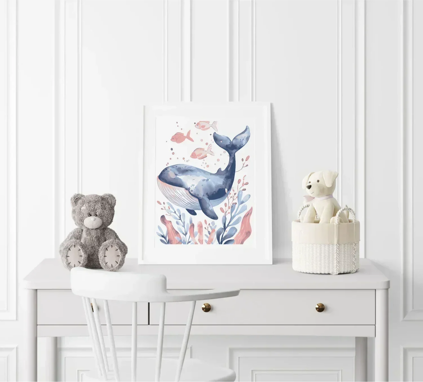 Nautical Nibbles Nursery Wall Art Print - Print