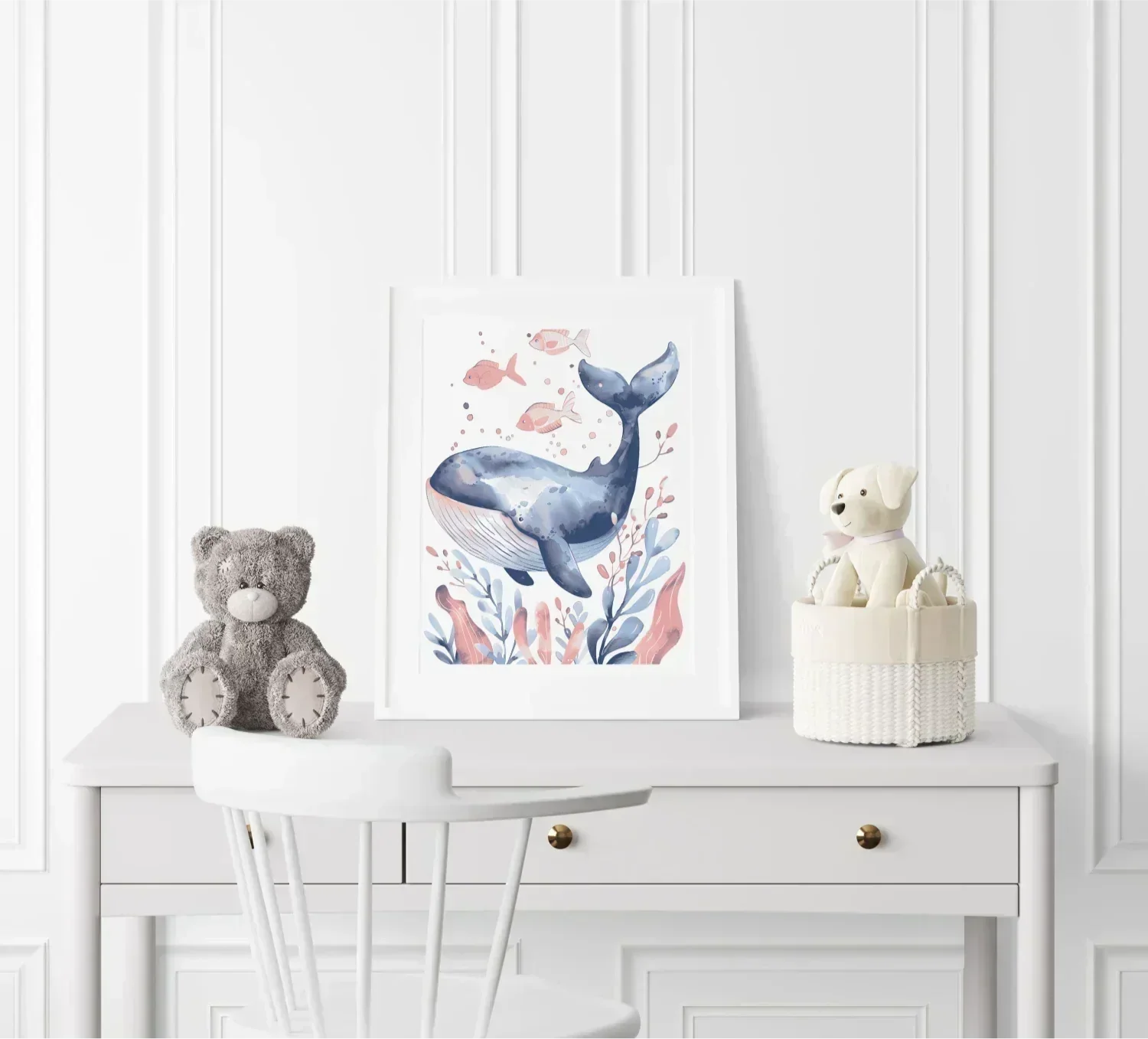 Nautical Nibbles Nursery Wall Art Print - Print