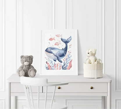 Nautical Nibbles Nursery Wall Art Print - Print