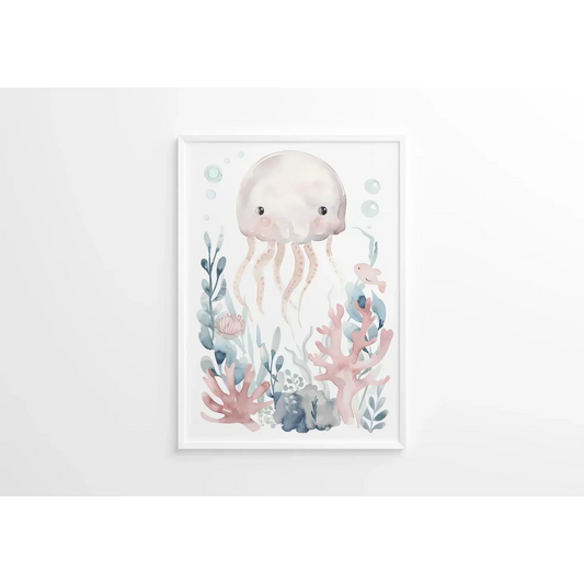 Octopus Nursery Wall Art Print - Print