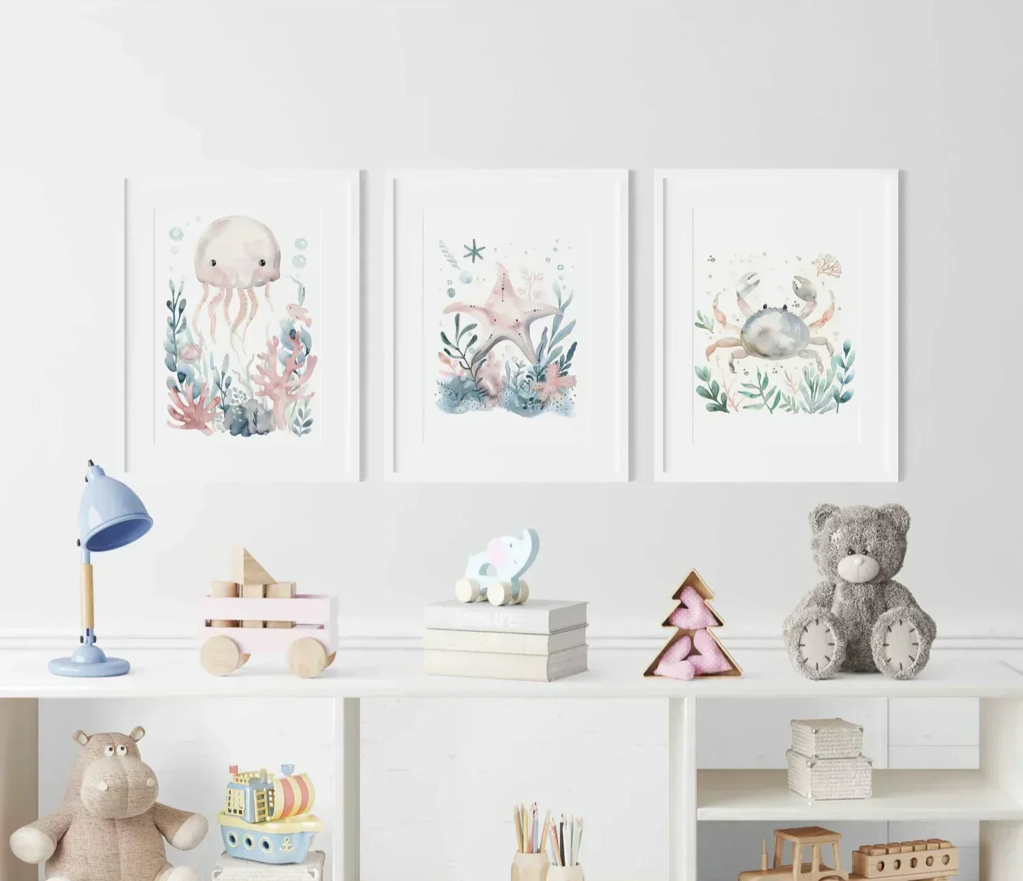 Octopus Nursery Wall Art Print