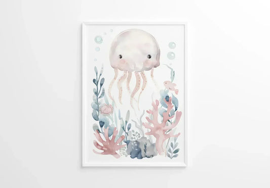 Octopus Nursery Wall Art - Print