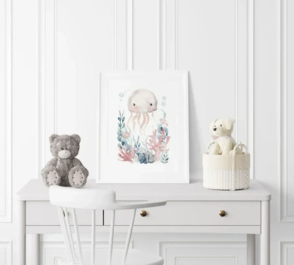 Octopus Nursery Wall Art - Print