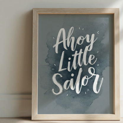 Vintage Watercolour Quote Nursery Wall Art