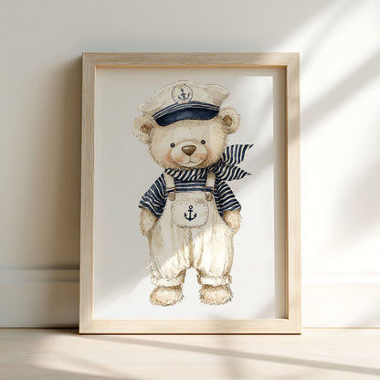 Vintage Coastal Nursery Wall Art Set of 6