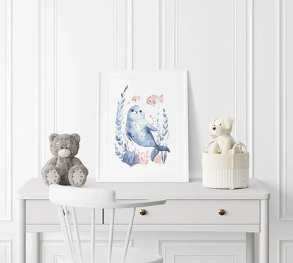 Seal Nursery Wall Art - Print