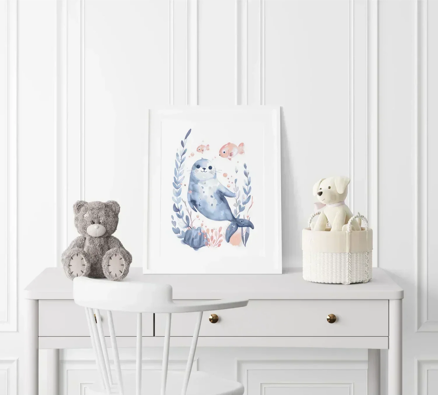 Seal Nursery Wall Art Print - Print