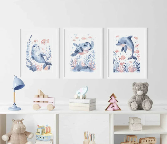 Seal Nursery Wall Art Print