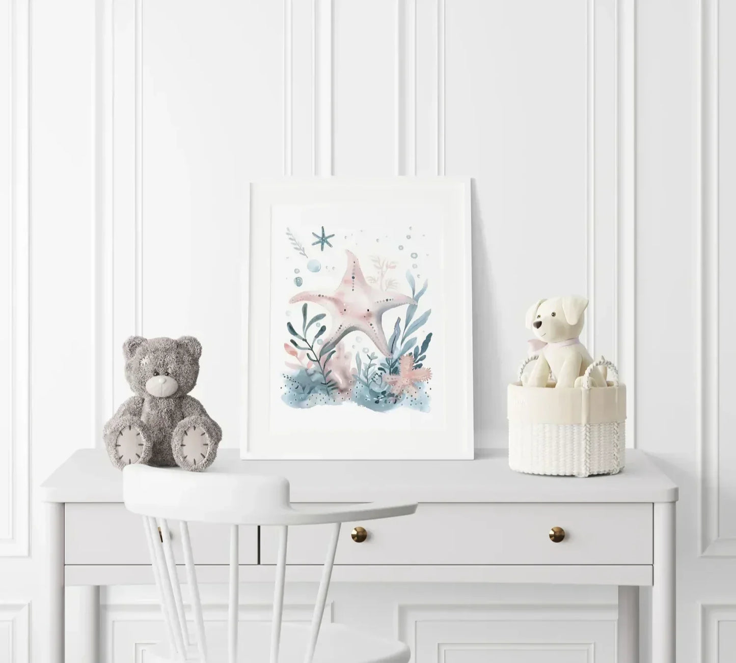Starfish Nursery Wall Art - Print