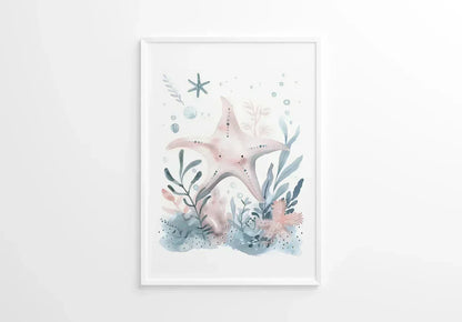 Starfish Nursery Wall Art - Print