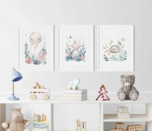 Starfish Nursery Wall Art Print