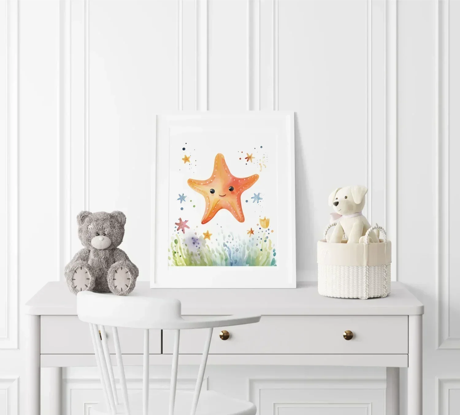 Sunny the Starfish Nursery Wall Art - Print